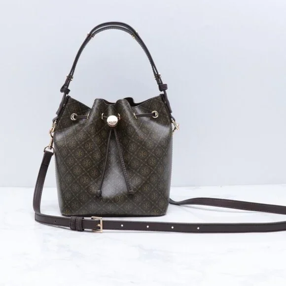 TORY BURCH T Monogram Bucket Bag